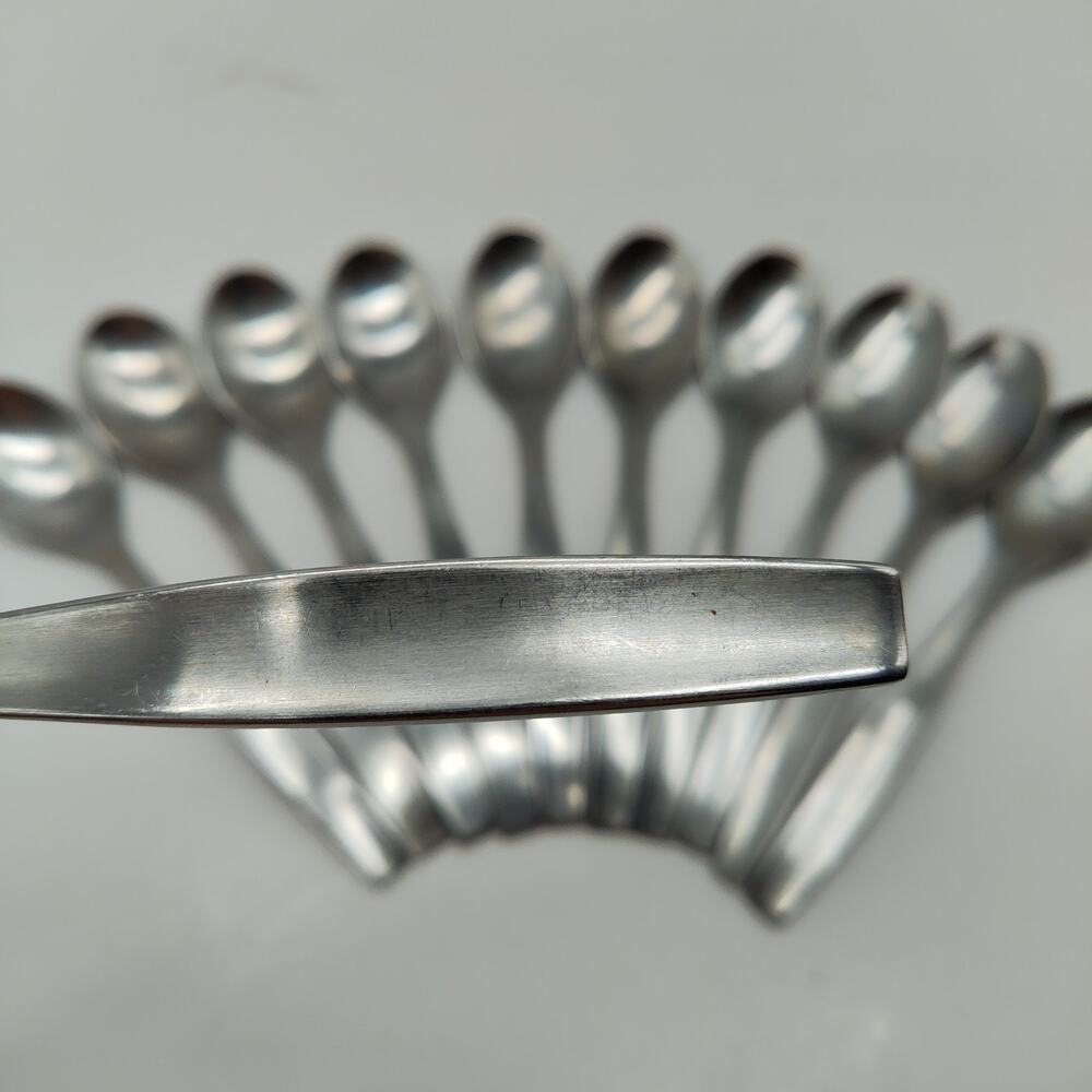 11X Tsp Gourmet Settings LOFT Stainless Flatware Teaspoons